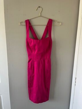 Calvin Klein Fitted Pink Dress